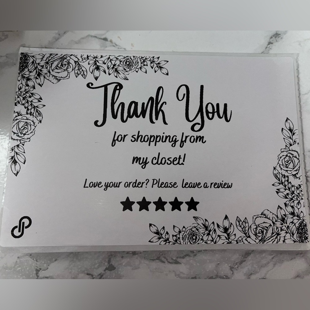 🌺50 Thank You Thermal Labels - Picture 3 of 3